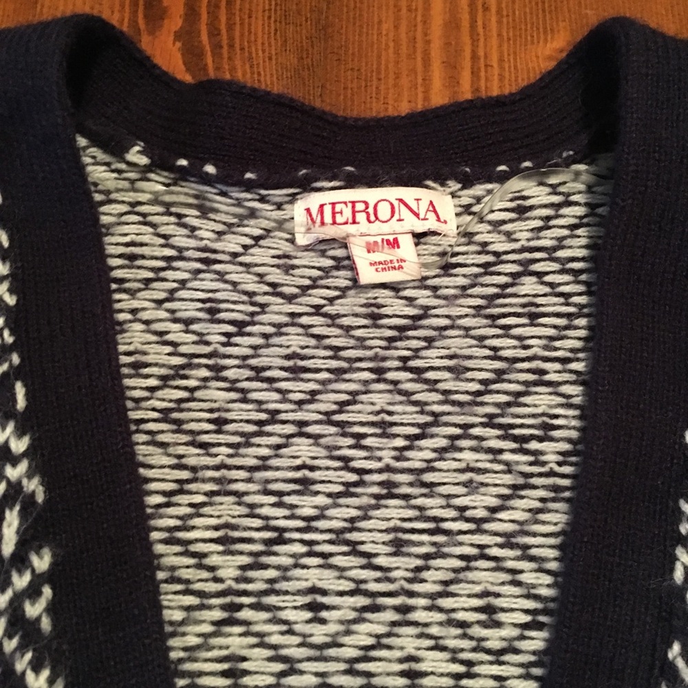 Open front patterned cardigan - Picture 3 of 4